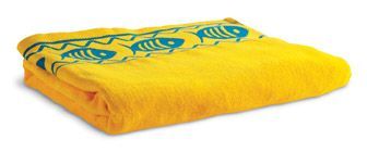 Beach towel fish decoration