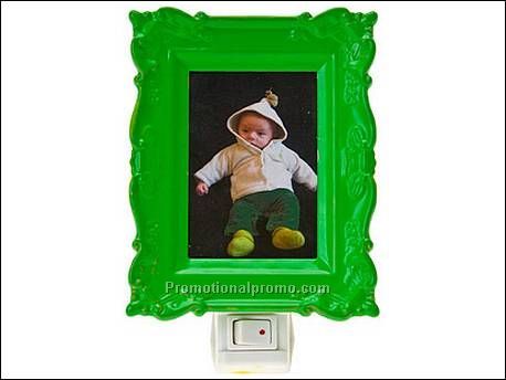 Bed Night Light w. picture green...