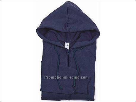 Bella Fleece Hooded Zip, Navy