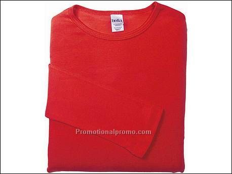 Bella T-shirt Crew Neck L/S, red
