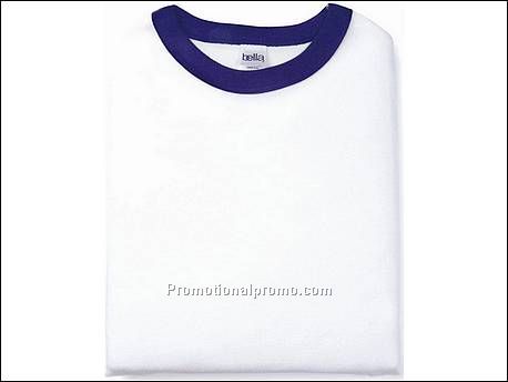 Bella T-shirt Ringer S/S, White/Navy