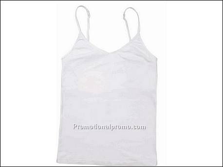 Bella Tank Top Shelf Bra, White