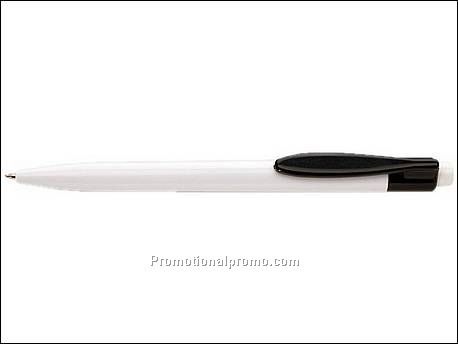 Blauw schrijvende balpen...