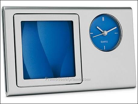 Bureauklok met fotolijstje