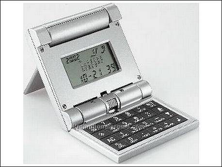 Calculator, met wereldtijdenklok,...