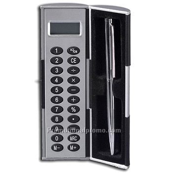 Calculator And Pen In Magic Box