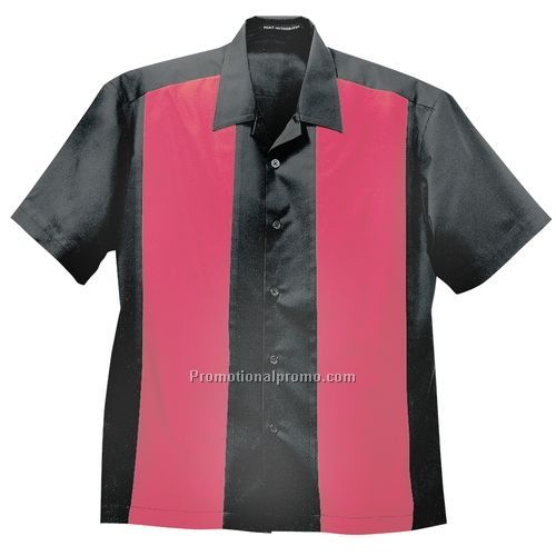 Camp Shirt - Port Authority Retro Camp Shirt, Cotton / Polyester