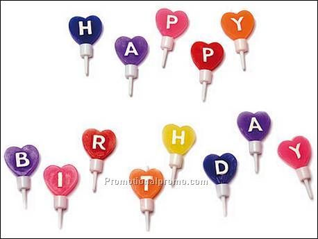 Candle set Happy Birthday