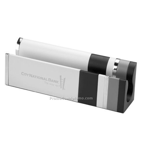 Card Holder - Modern Metal Name Card Holder, 1.25