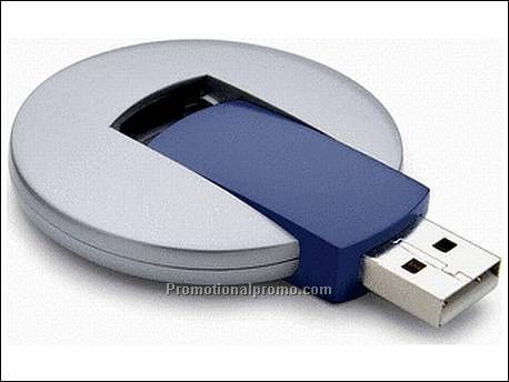 Circular USB stick. 256 MB 2.0. Kunst...