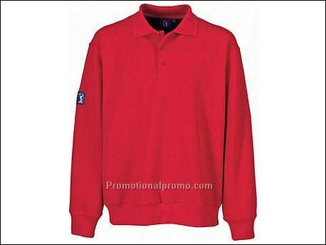 Club polo sweater. Knopenlijst met 3 ...