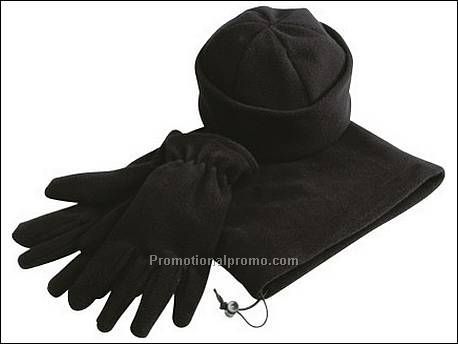 Dickson fleece set. Bestaat uit: Muts...