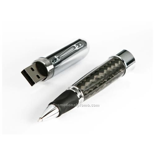 Flash Drive - Ballpen Carbon Fiber, 8GB