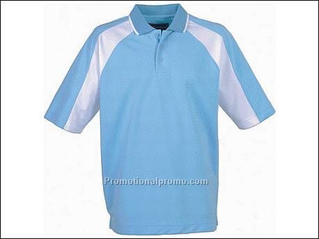 Flex technical polo. 1x1 rib gebreide...