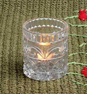 embossed glass candle holder
  
   
     
    