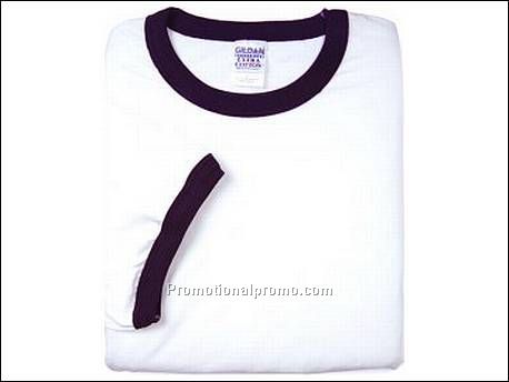 Gildan T-shirt Cotton Ringer, FA30 White/NY