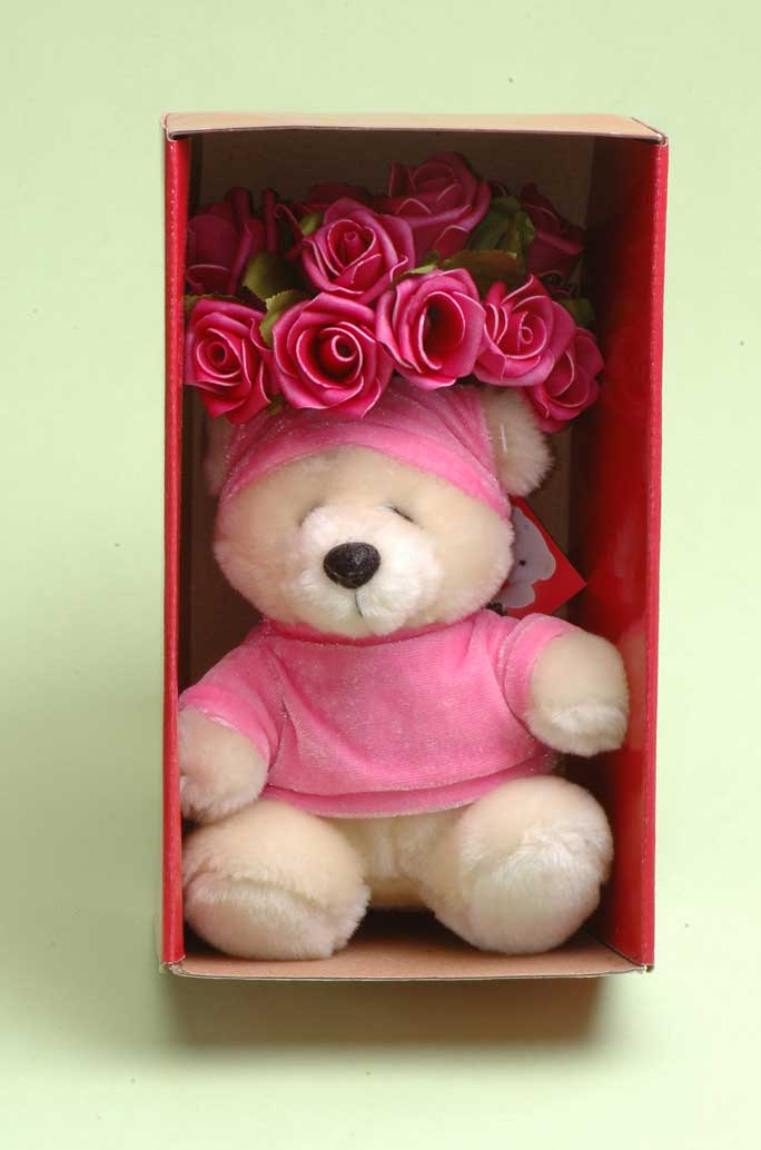 bear and rose for valentine's day
  
   
     
    