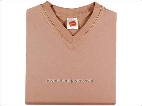 Hanes T-shirt Vee-T S/S, Sand