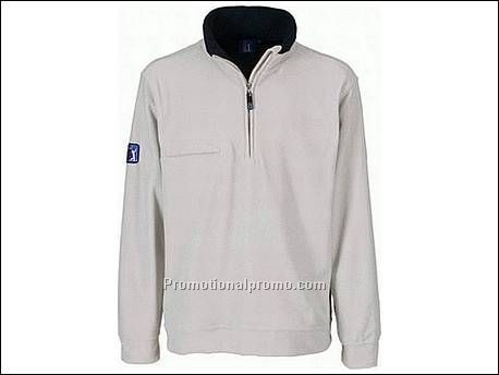 Hole 1/2 zip fleece sweater. Borstzak...