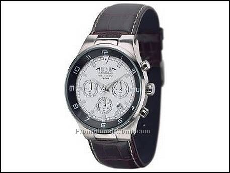 Horloge met messing kast in...