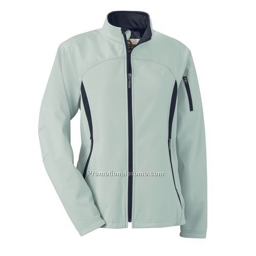 Jacket - Ladies' Soft Shell Performance Brushed Back Jacket, Poly / Spandex