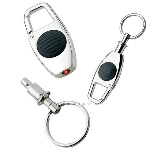 Keychain - Lumiere IV Separating Key Chain w/ Light, 4" x 1"