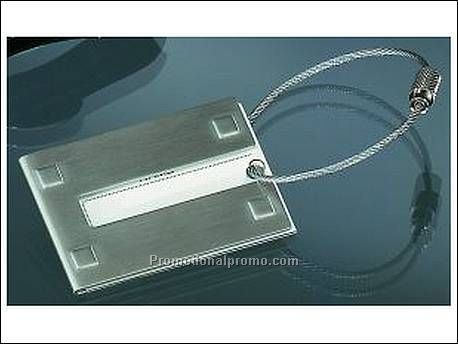 Kofferlabel, rechthoekig, metaal,...