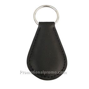 LEATHER TEARDROP KEYRING