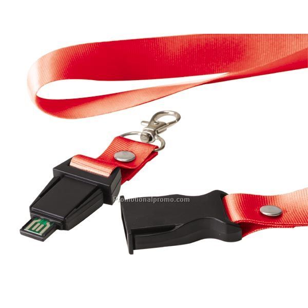 Lanyard with USB Flash Drive UB-1625RD