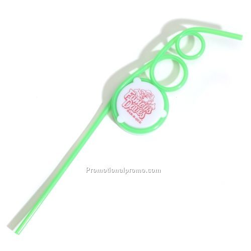 Logo Straws - Three Loop Silly Straw