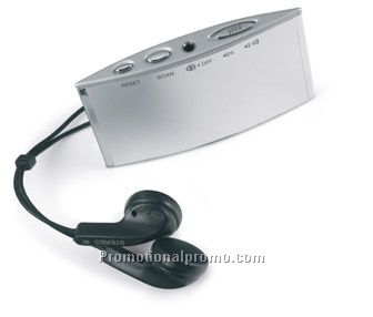 Mambo FM radio w earplugs