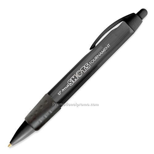 Pen - Bic, Tri Stic Widebody Clear with Rubber Grip