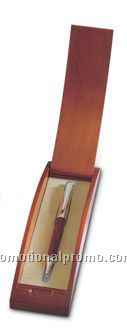 Pen in wooden box