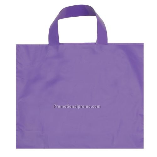 Plastic Bag - Frosted Soft Loop Handle Bags, 22" x 12"