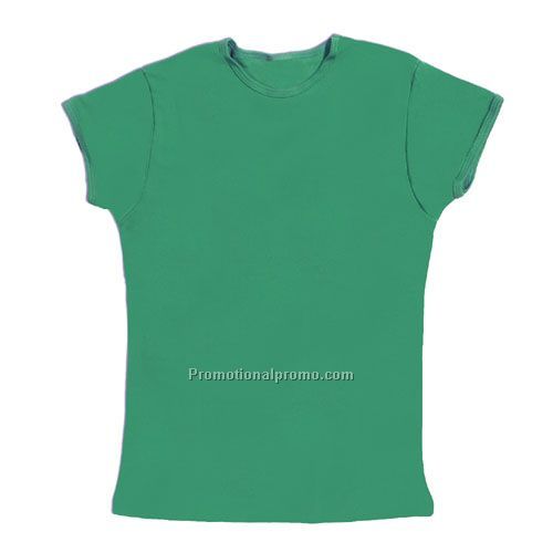T-Shirt - Bella, Ladies, 1x1Rib Short Sleeve, Crewneck
