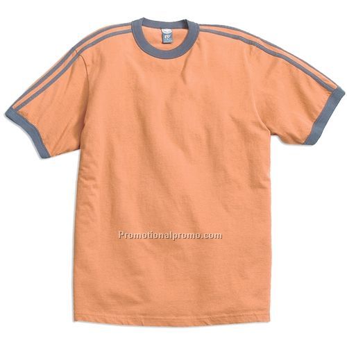 T-Shirt - HYP Men's Sport Stripe Tee, 100% Cotton