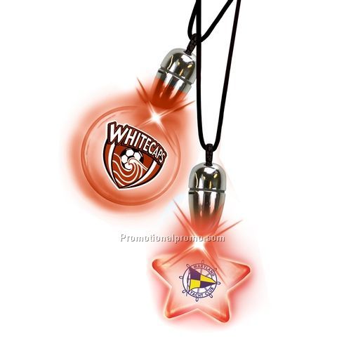 Tear Drop Pendant Necklace - Red