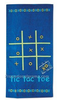 Tic-Tac-Toe beach towel