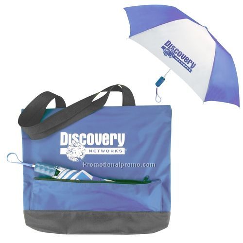 Tote with Umbrella - Monsoon Tote with Matching Umbrella