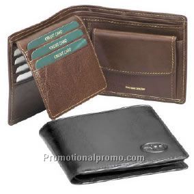 Wallet with coin purse & credit card flap