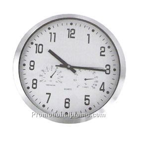 Weather station wall clock