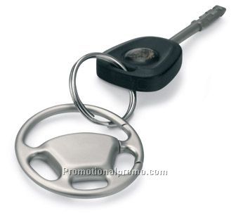 Wheel metal key ring