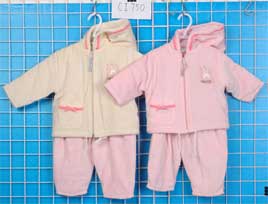 padded velor baby set
  
   
     
    