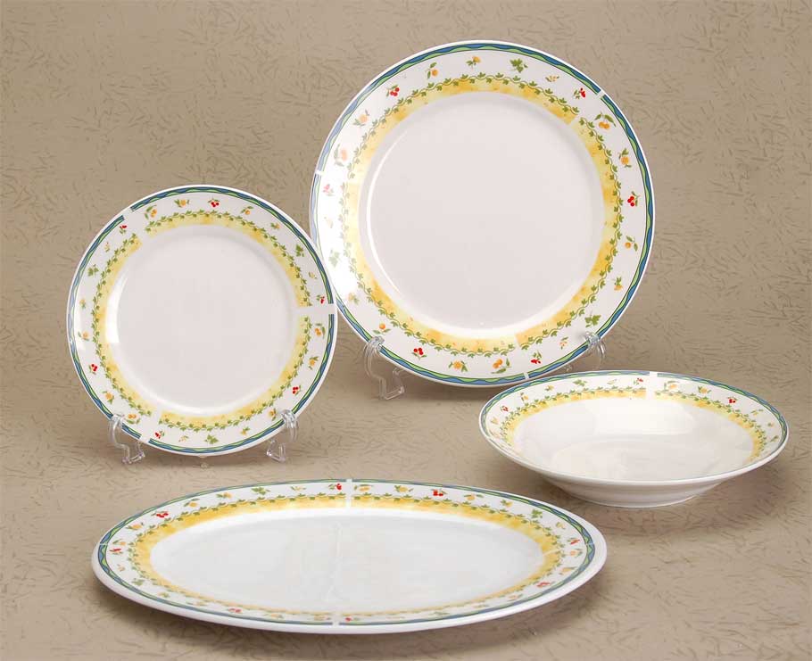 dinner set with decal
  
   
     
    