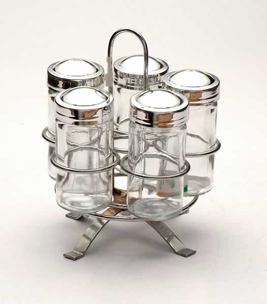 salt and pepper set with metal stand
  
   
     
    
