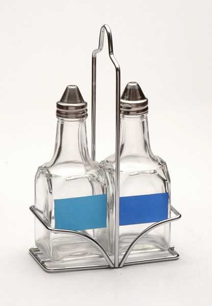 oil and vinegar set with metal stand
  
   
     
    
