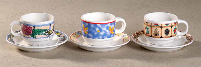 coffee set with decal
  
   
     
    