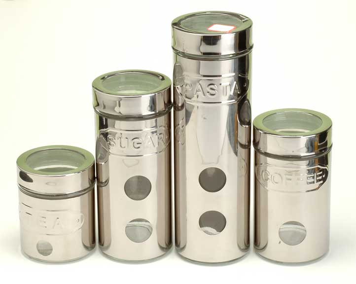 storage jar set with metal lid
  
   
     
    