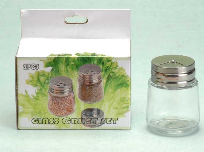 salt and pepper set with metal lid
  
   
     
    