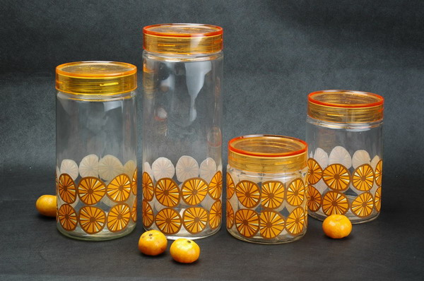 storage jar set with decal
  
   
     
    